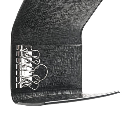 Saint Laurent Grain De Poudre Key Holder Wallet Black 5 of 8