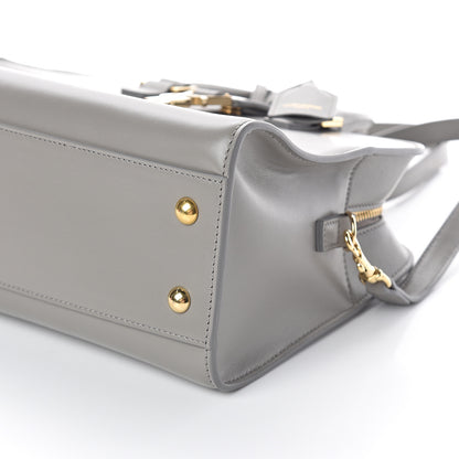 Saint Laurent Calfskin Small Monogram Cabas Fog 7 of 7