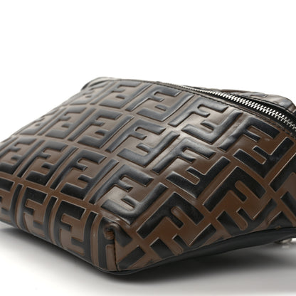 Fendi Vitello Century Bi-Color FF 1974 Embossed Belt Bag Maya Black 9 of 9