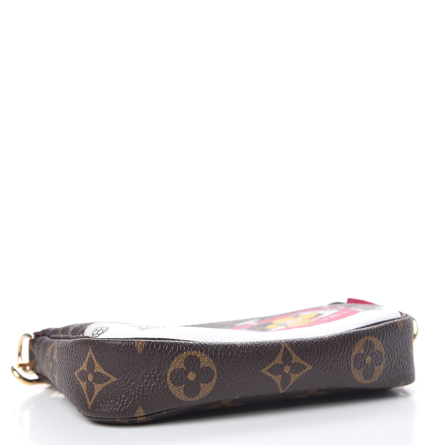 Louis Vuitton Monogram 2019 Christmas Animation Mini Courchevel Pochette Accessories Fuchsia 4 of 8