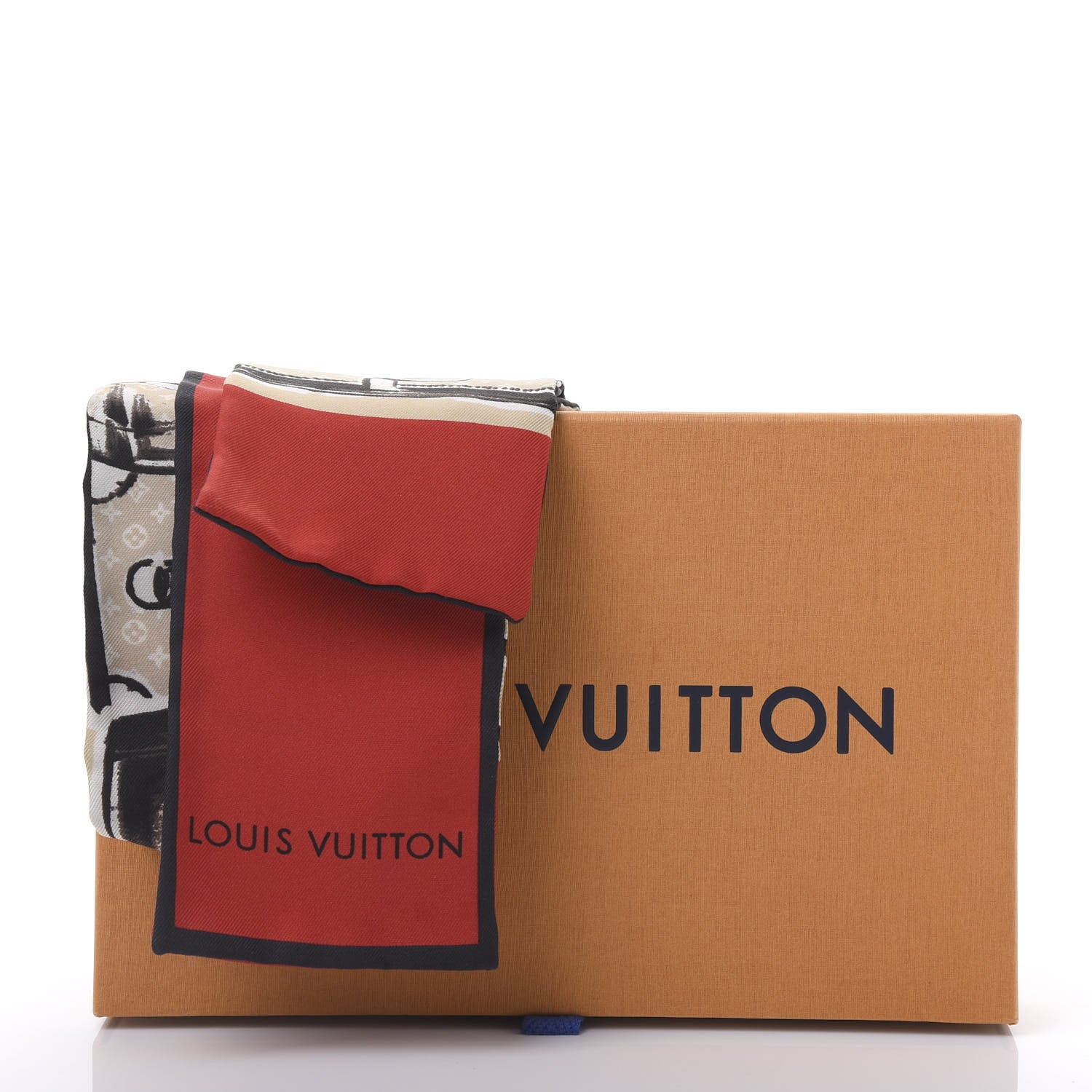 Louis Vuitton Silk Monogram Trunks Bandeau Brown 6 of 6