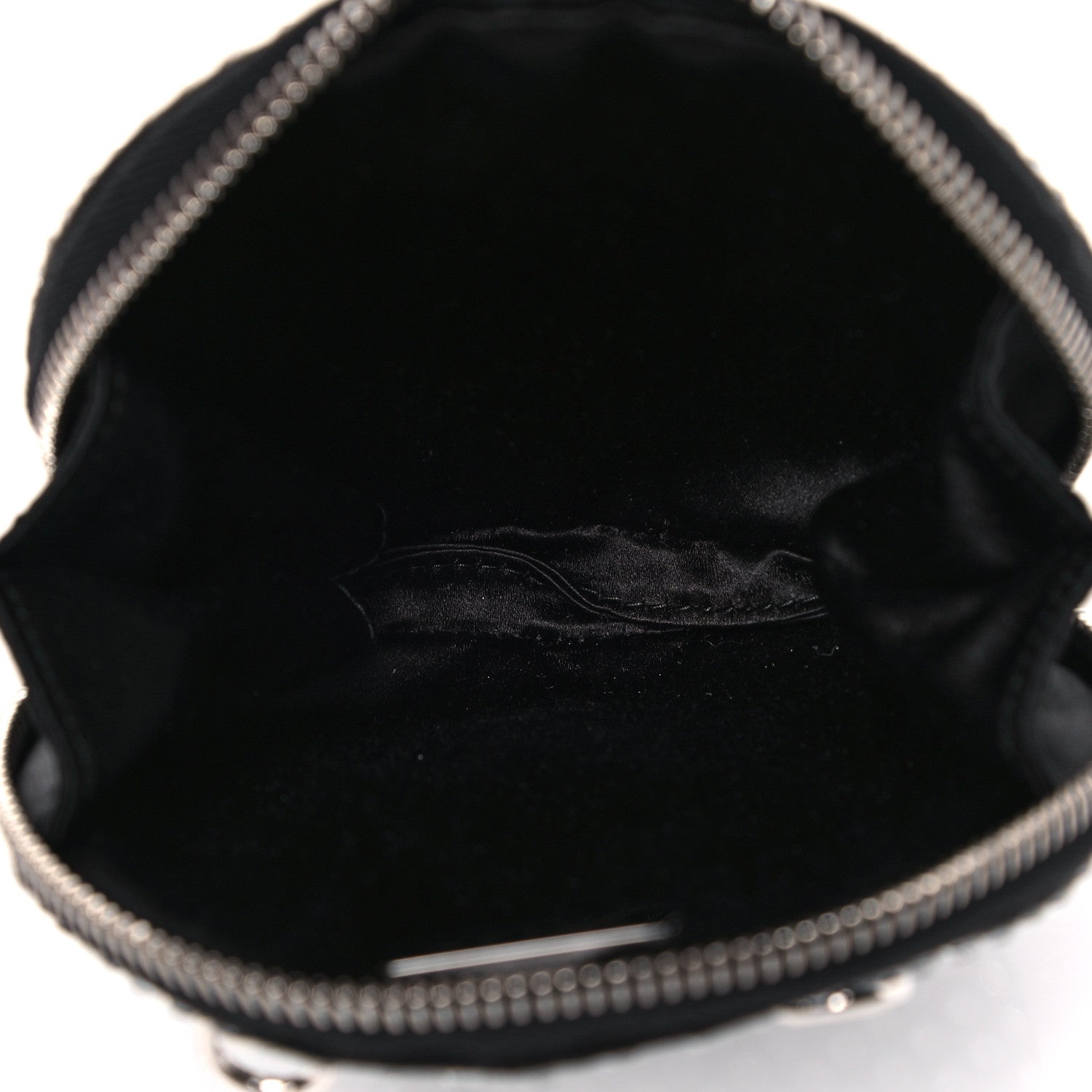 Prada Satin Crystal Round Shoulder Bag Cristal 4 of 7