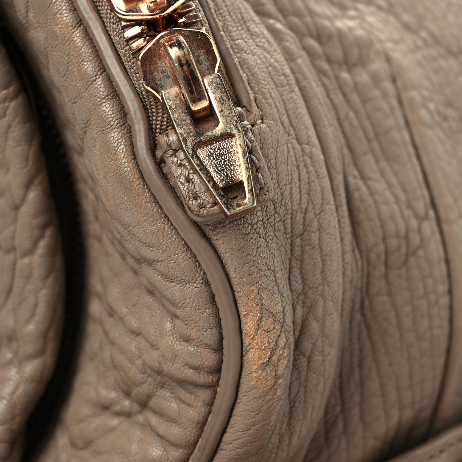 Alexander Wang Pebbled Lambskin Rockie Latte Rose Gold Hardware 10 of 14