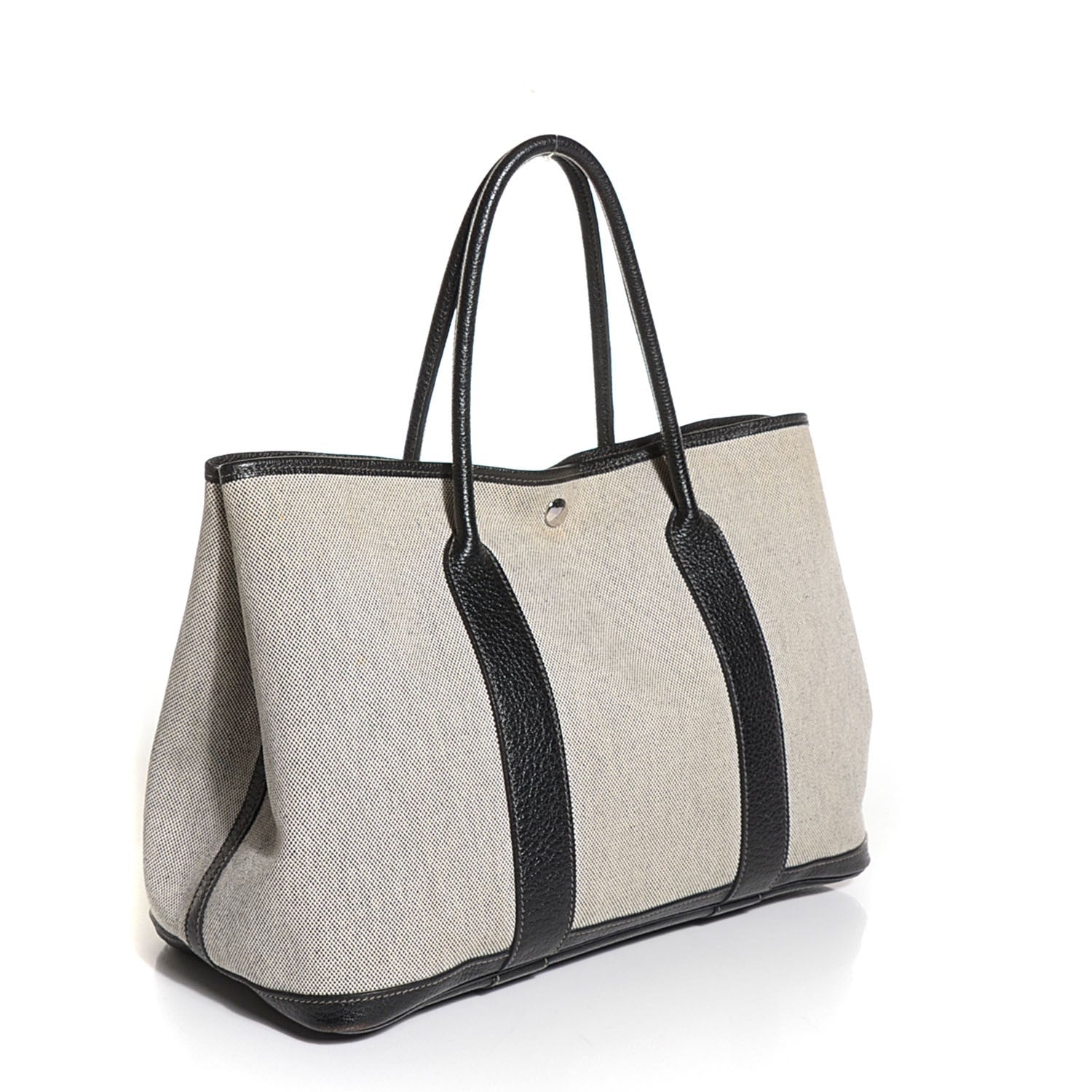 Hermes Buffle Skipper Toile Garden Party 36 MM Tote Black 3 of 9