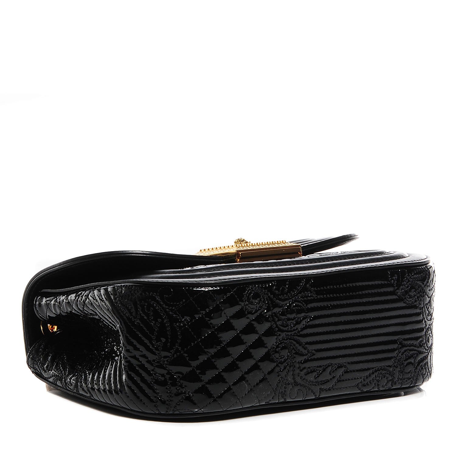 Versace Patent Micro Vanitas Shoulder Bag Black 4 of 7