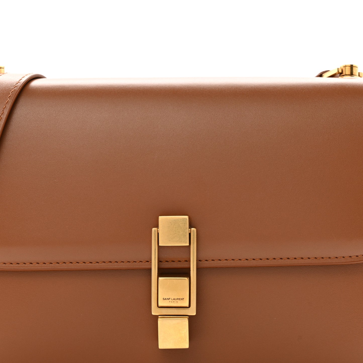 Smooth Calfskin Carre Satchel Brick