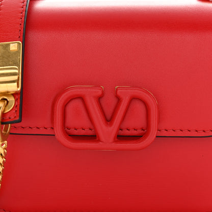 Valentino Garavani Smooth Calfskin Micro VSling Shoulder Bag Rouge Pur 7 of 9