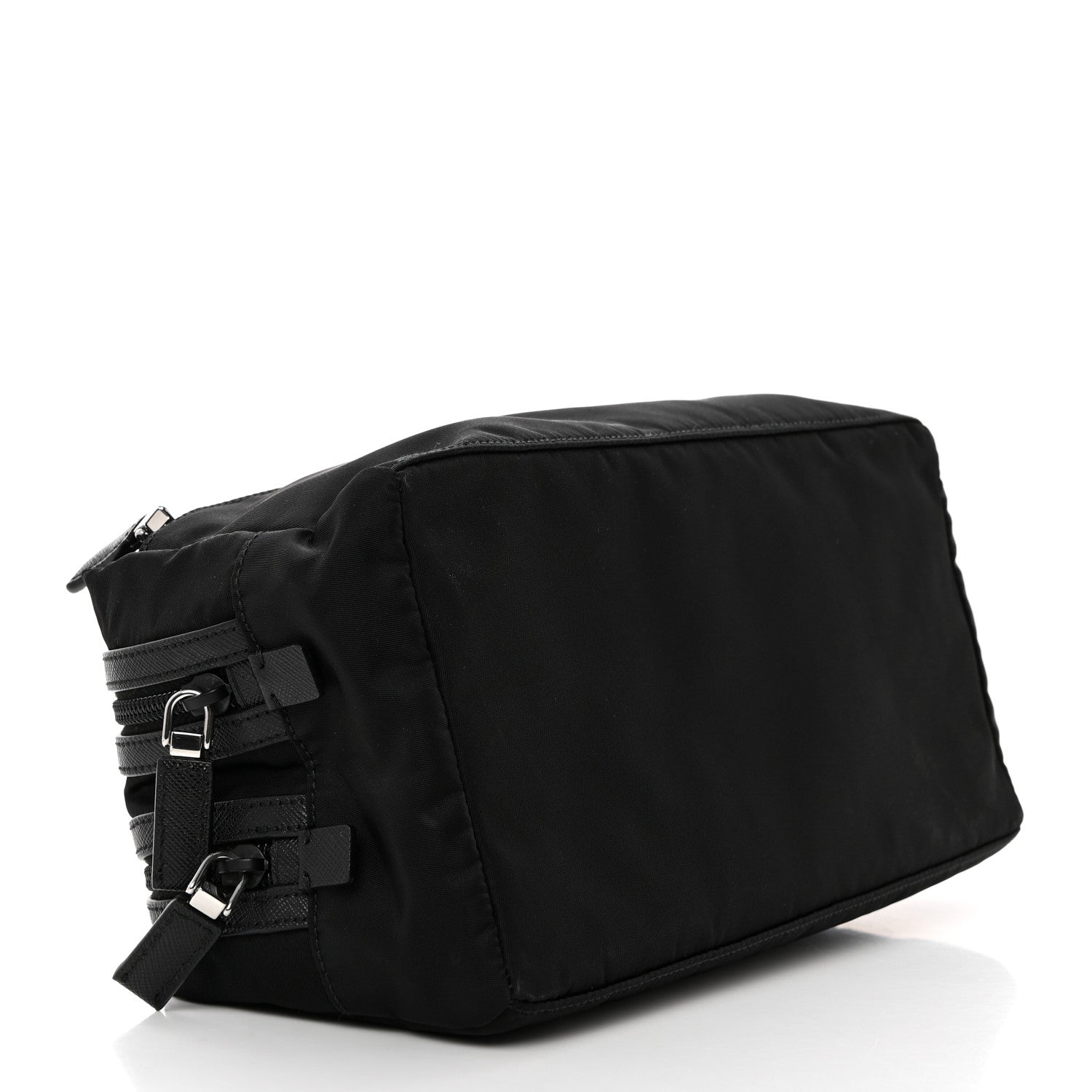 Prada Re-Nylon Saffiano Travel Pouch Black 5 of 8
