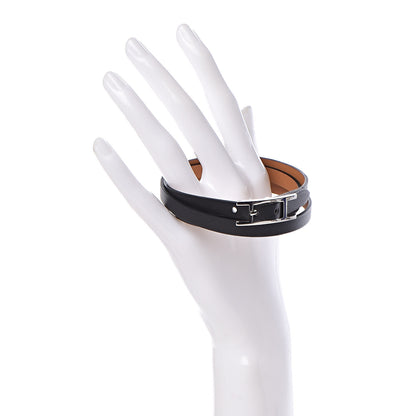 Hermes Swift Hapi 3 MM Triple Tour Bracelet S Black 2 of 6