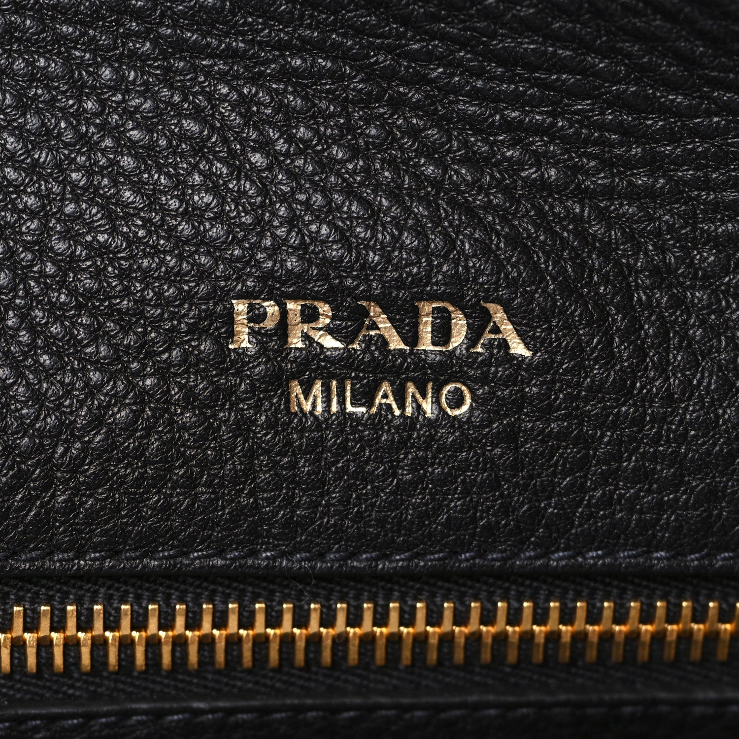 Prada Vitello Daino Tote Black 5 of 8