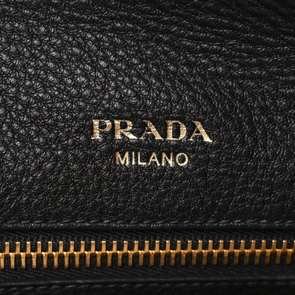 Prada Vitello Daino Tote Black 5 of 8
