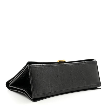 Balenciaga Crushed Calfskin Medium Crush Chain Bag Black 4 of 11