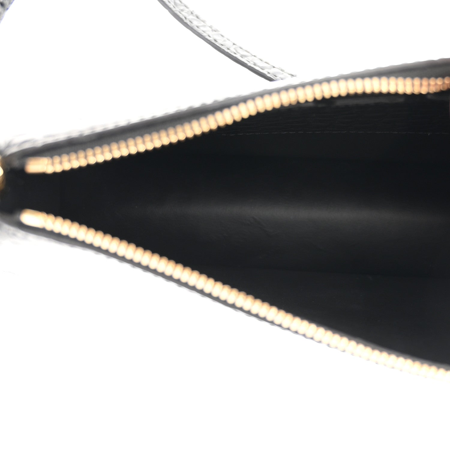Burberry Calfskin Alligator Embossed Mini TB Shoulder Bag Black 5 of 9