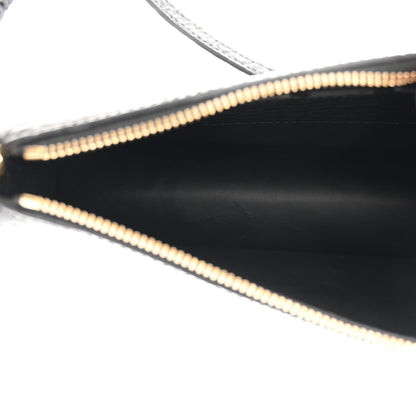 Burberry Calfskin Alligator Embossed Mini TB Shoulder Bag Black 5 of 9