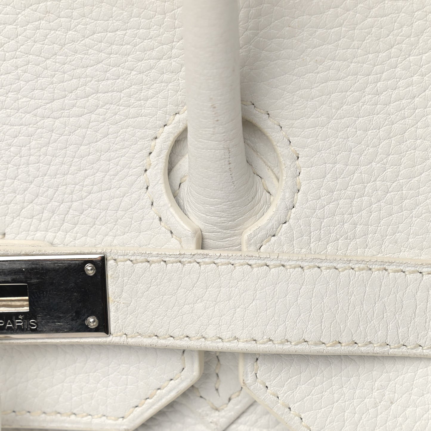 Taurillon Clemence Birkin 35 White