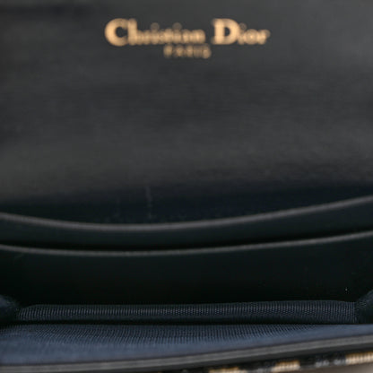 Christian Dior Oblique Saddle Card Holder Blue 5 of 7