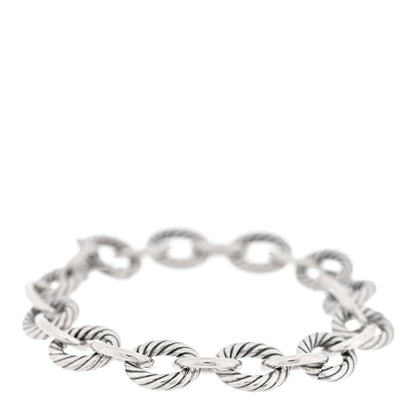 David Yurman Sterling Silver 10mm Medium Oval Link Bracelet 1 of 3