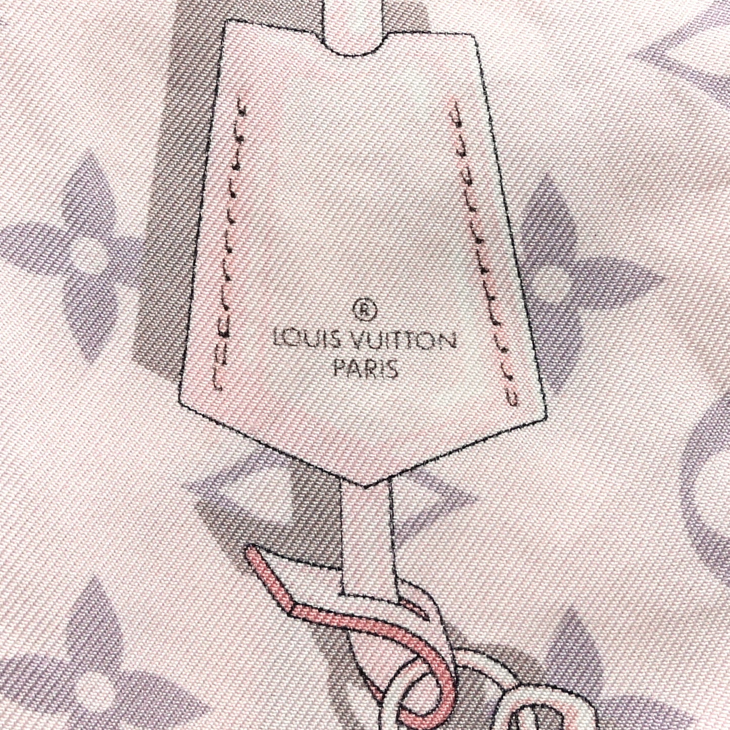 Silk Monogram Confidential Bandeau Light Pink