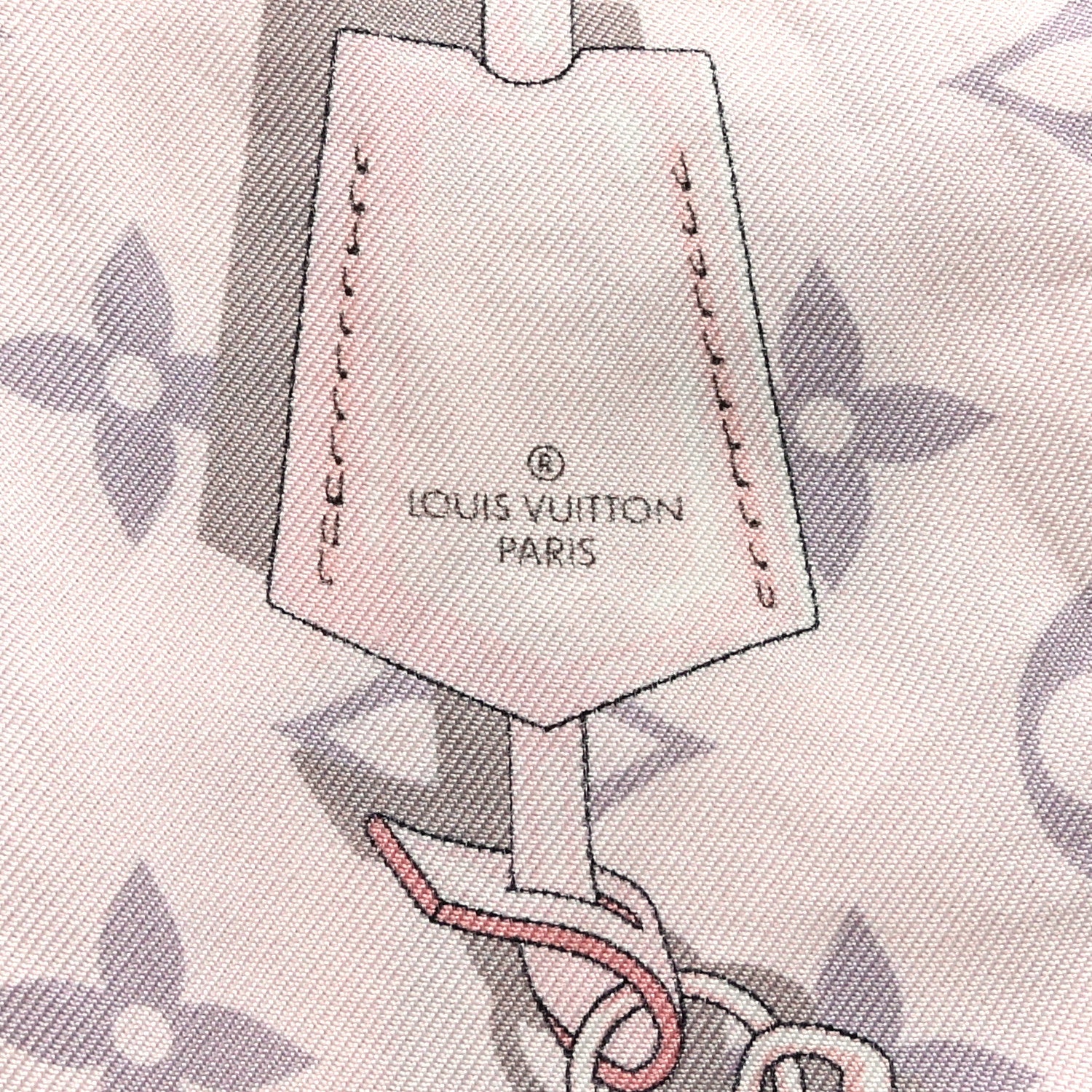 Louis Vuitton Silk Monogram Confidential Bandeau Light Pink 3 of 3