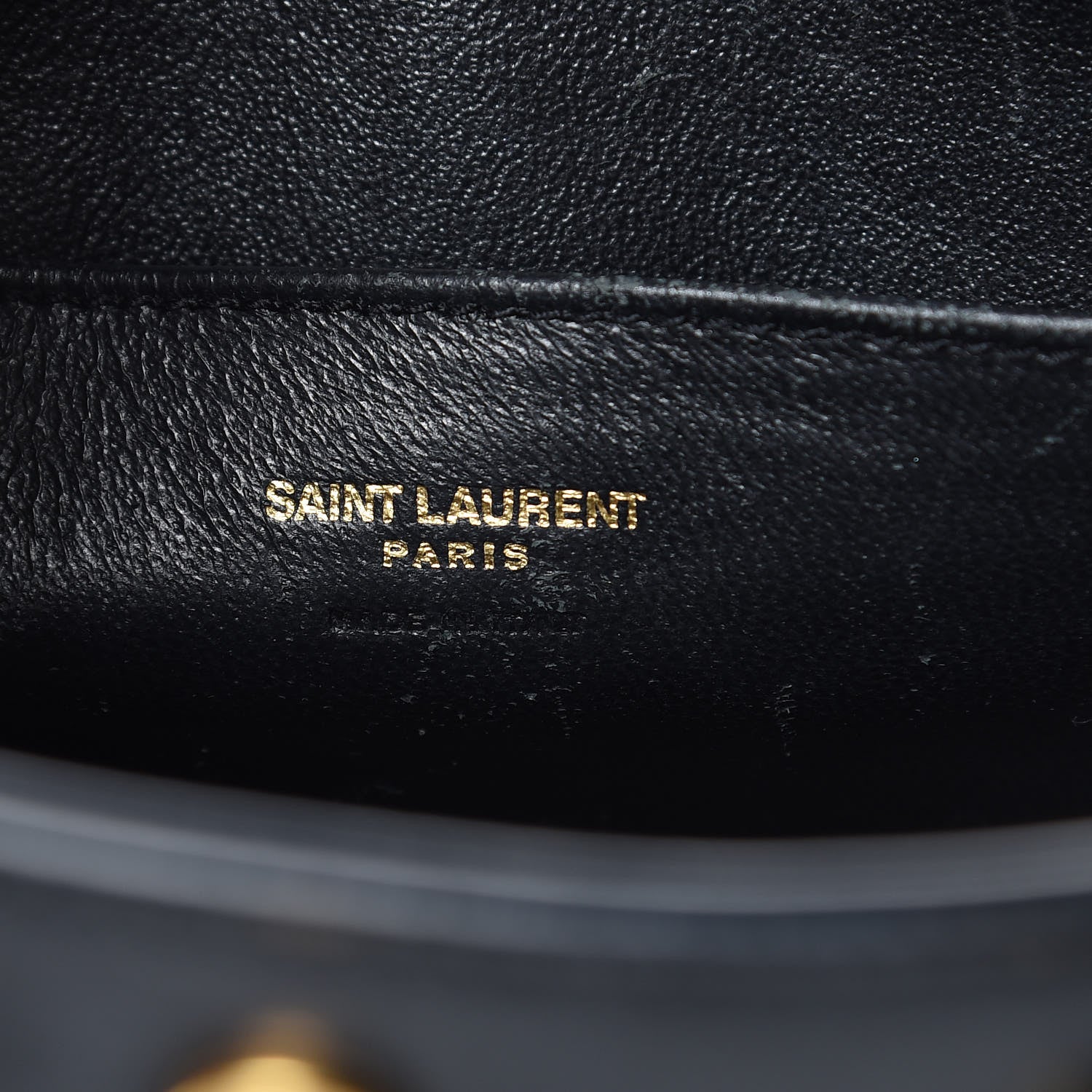 Saint Laurent Calfskin Monogram Baby Cabas Black 6 of 12
