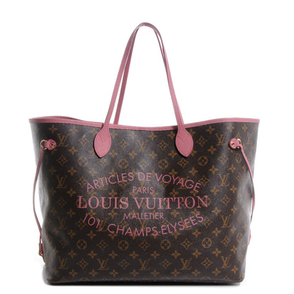 Louis Vuitton Monogram Articles de Voyage Ikat Neverfull GM Rose Velours 1 of 7