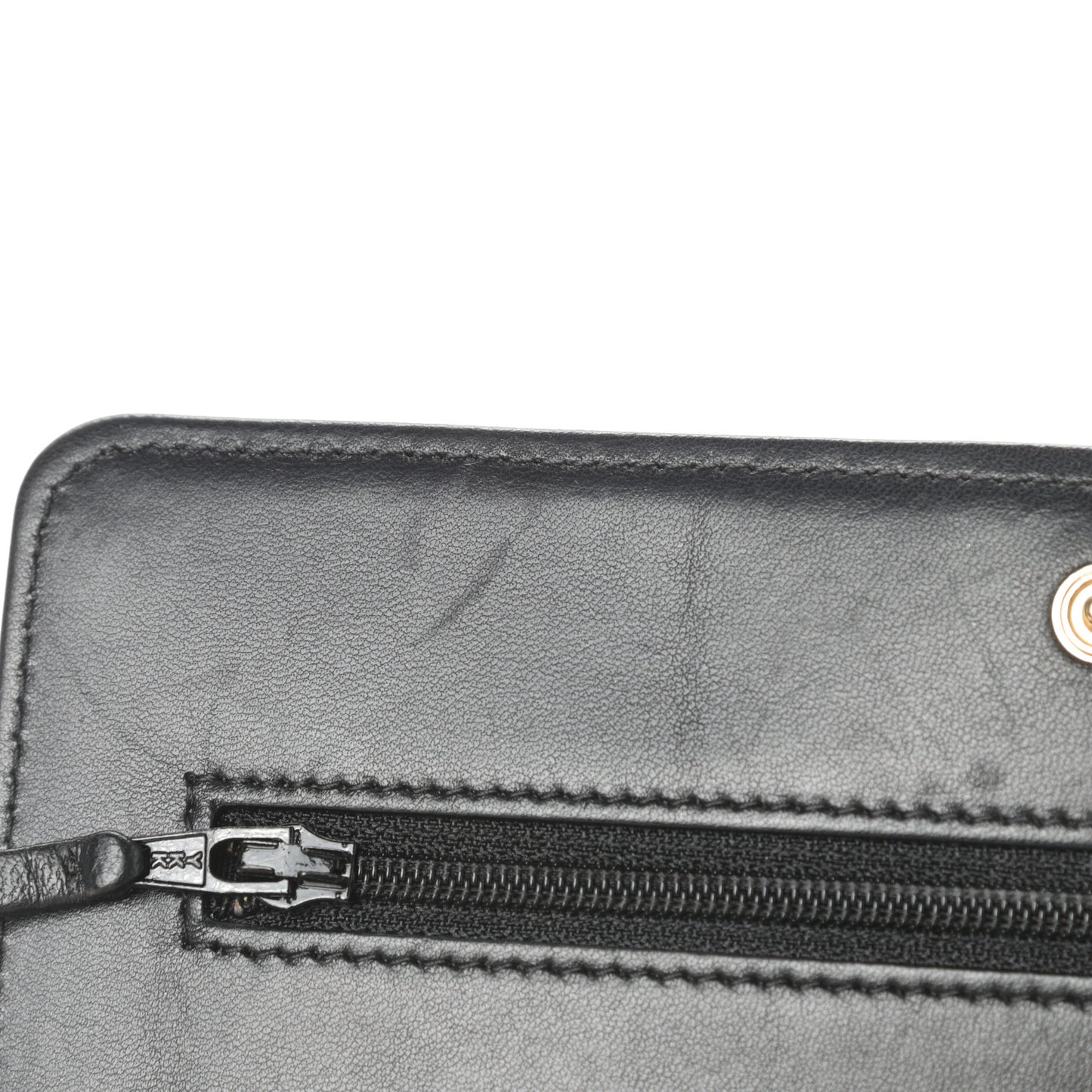 Lambskin Quilted Boy Wallet On Chain WOC Black