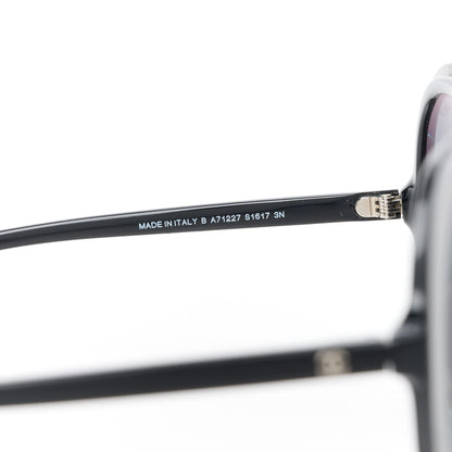 Chanel CC Oval Sunglasses A71227 Black 5 of 8