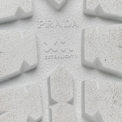 Prada EVA Rubber Double Strap 20mm Fussbett Sandals 40 White 7 of 9