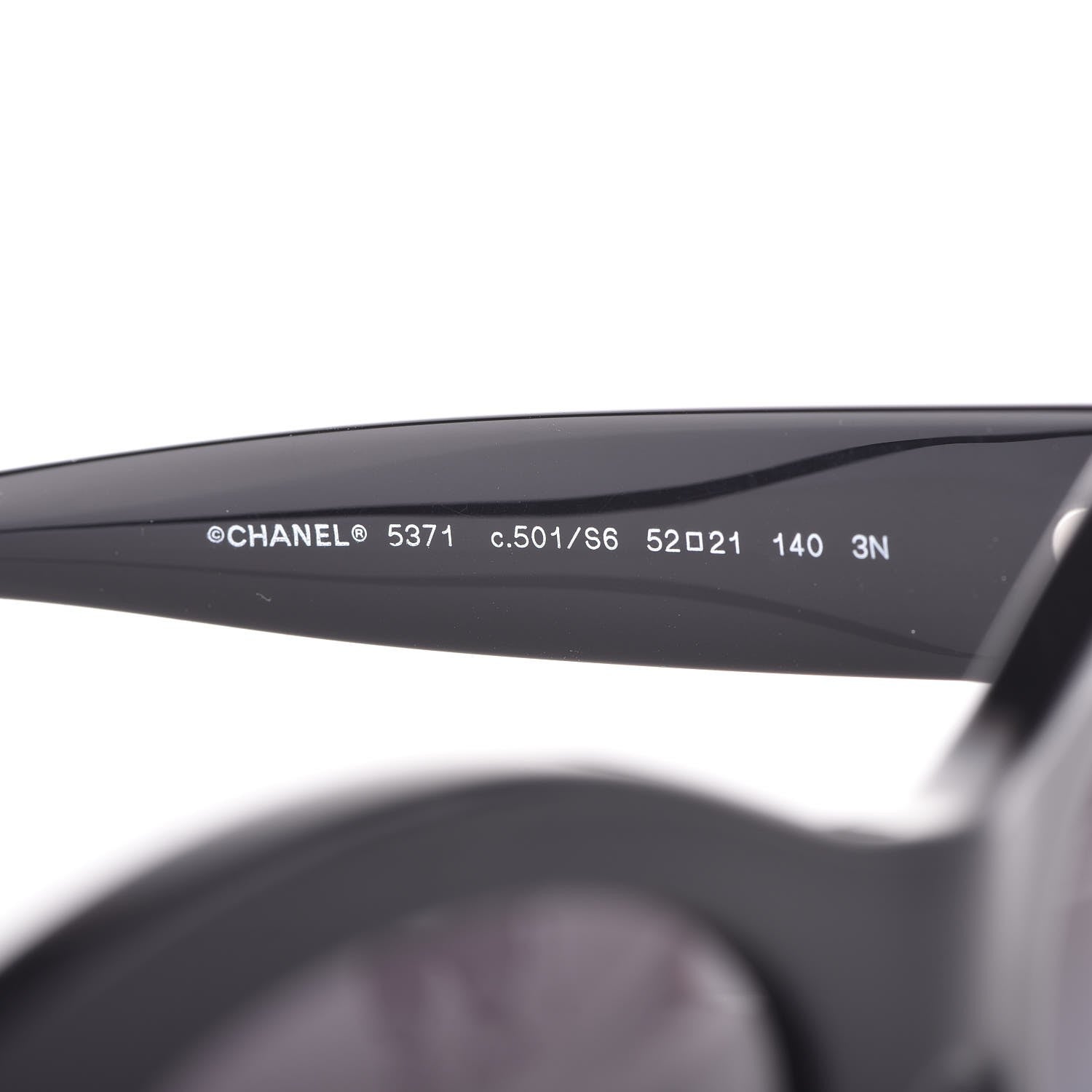 Chanel Acetate Butterfly Sunglasses 5371 Black 5 of 8