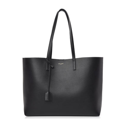 Saint Laurent Calfskin Large Shopping Tote Black 3 of 13