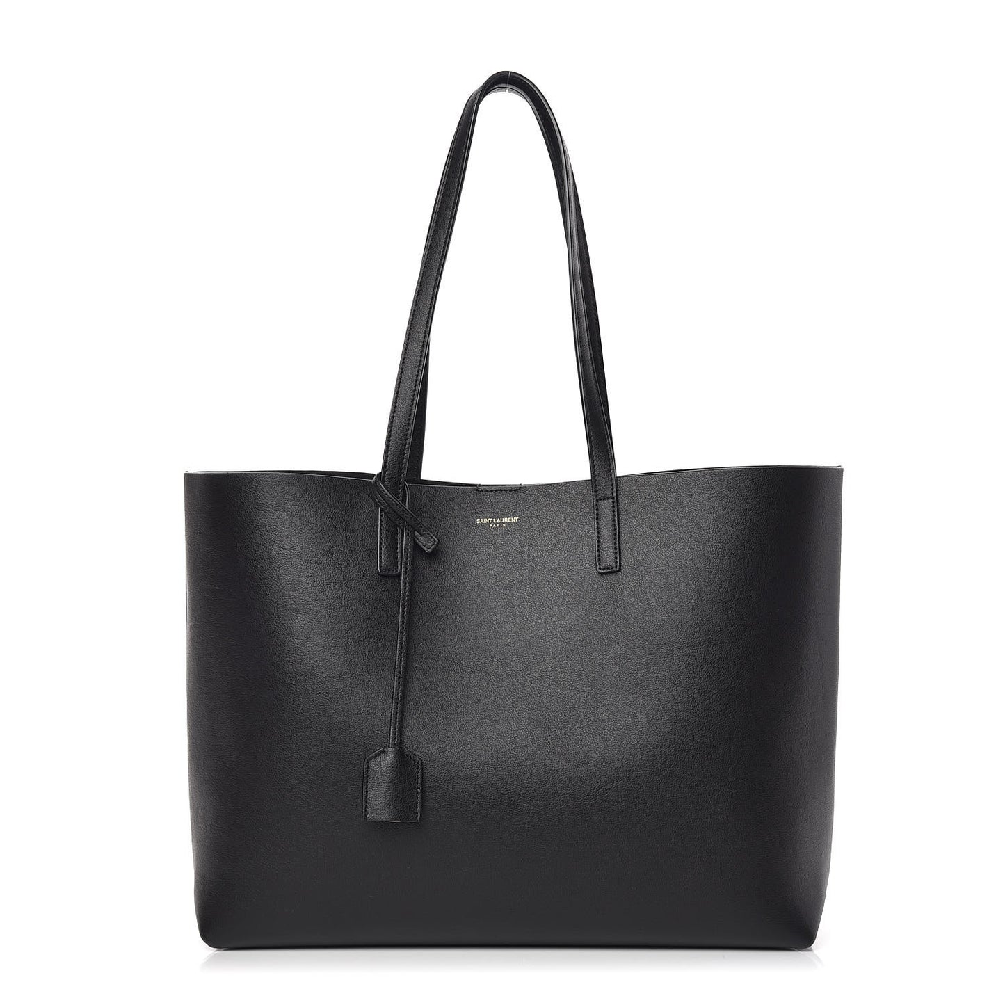 Calfskin Large Shopping Tote Black