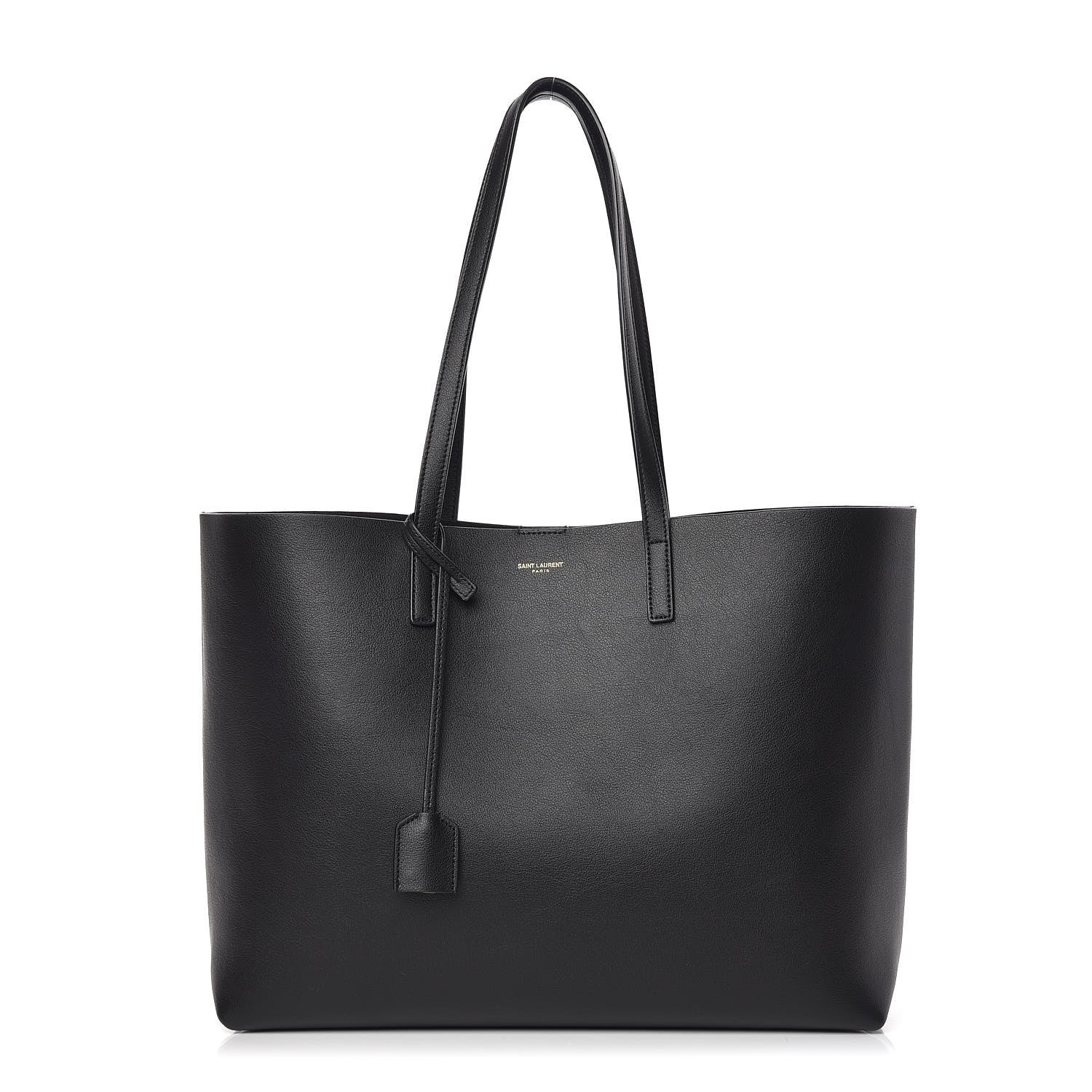 Saint Laurent Calfskin Large Shopping Tote Black 3 of 9