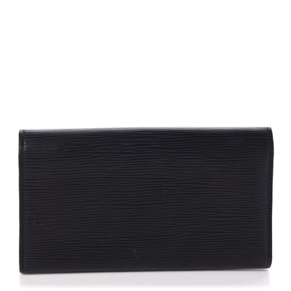 Louis Vuitton Epi Louise Wallet Black 3 of 10