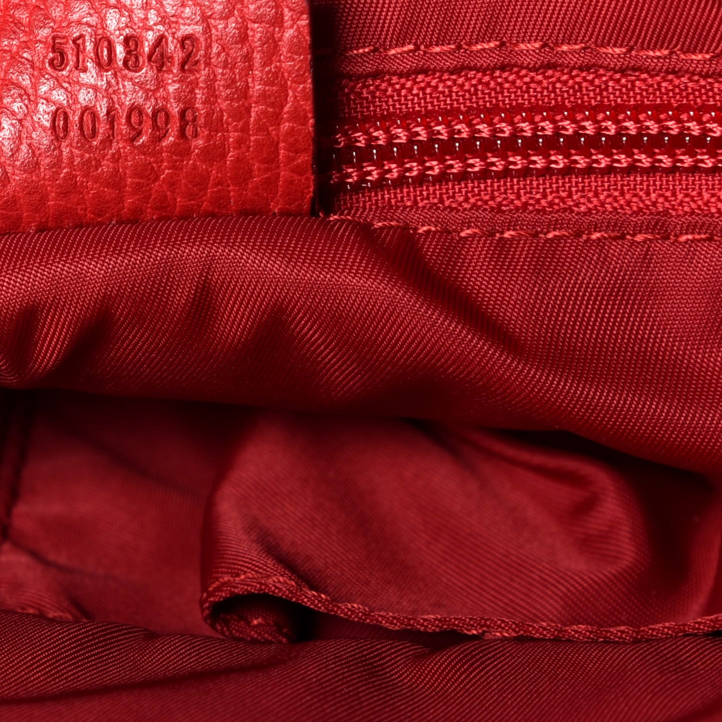 Nylon Monogram Dollar Calfskin Flat Messenger Bag Vibrant Red