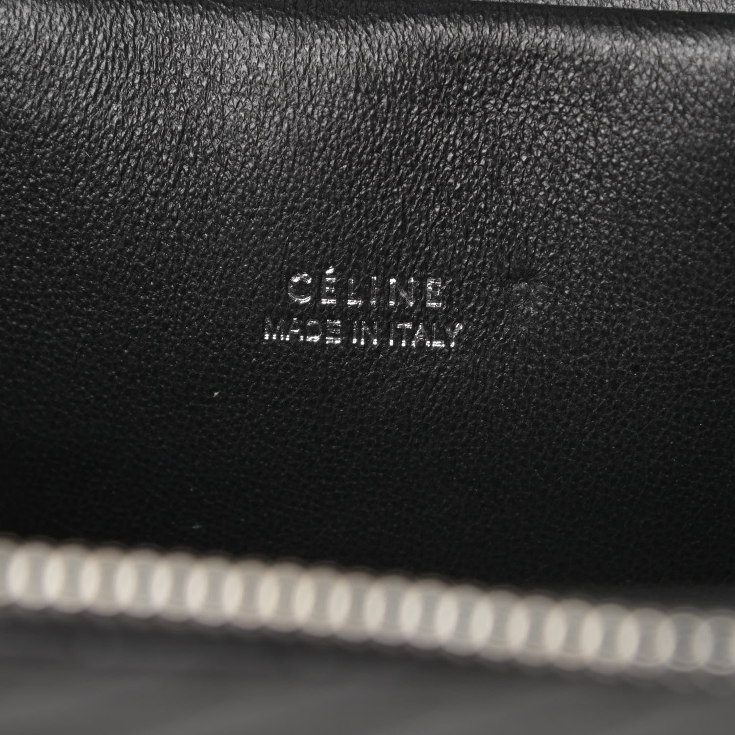 Celine Calfskin Diagonal Quilted Mini Belt Bag Black 9 of 16
