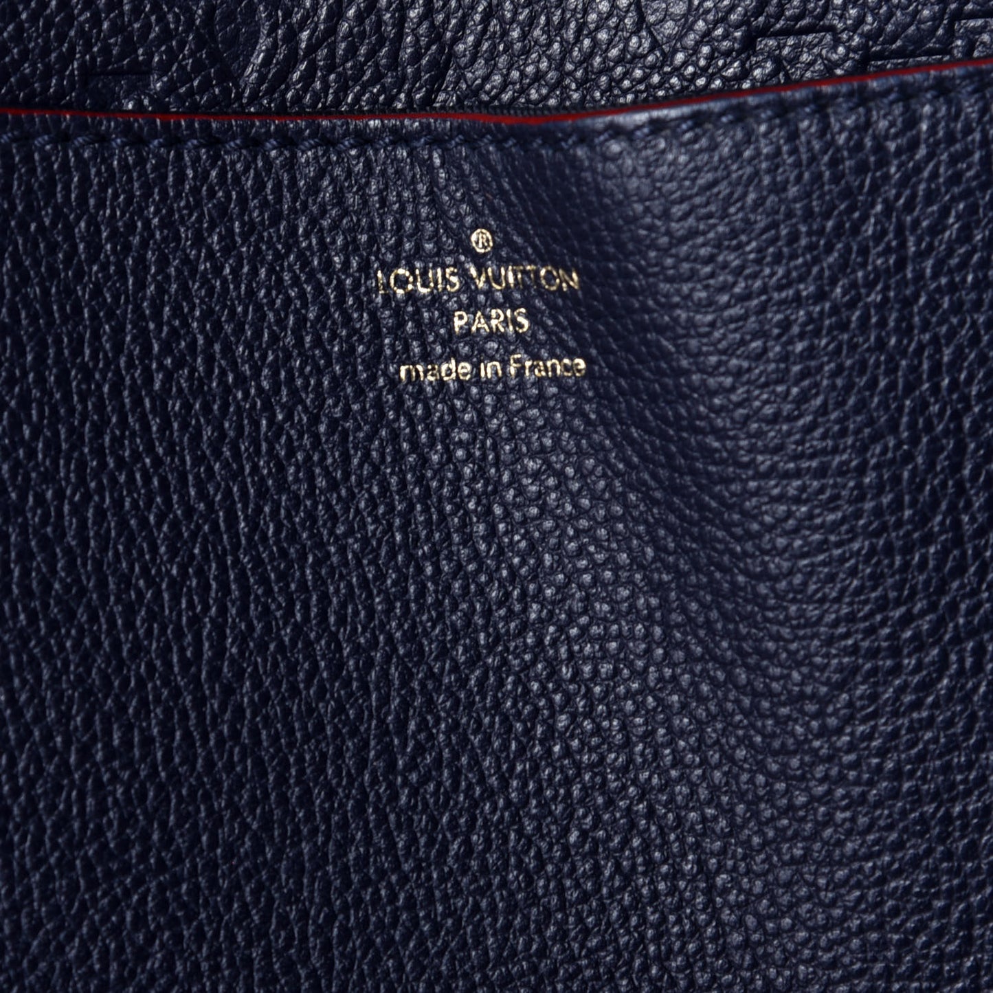 Empreinte Blanche MM Marine Rouge