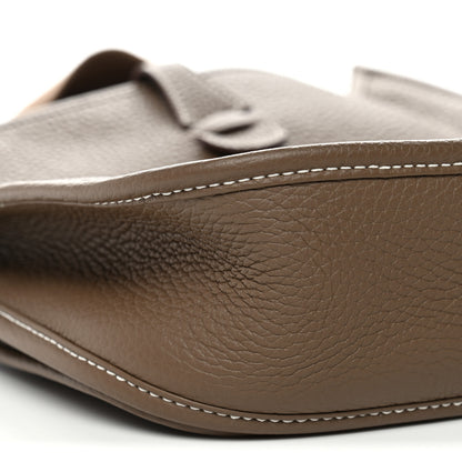 Hermes Taurillon Clemence Evelyne III PM Etoupe 9 of 11