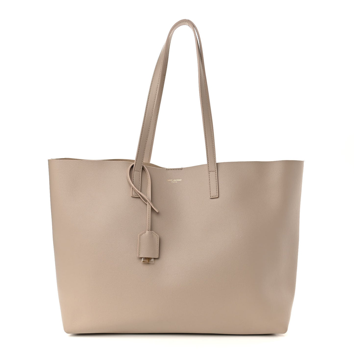 Calfskin Large Shopping Tote Nude Powder