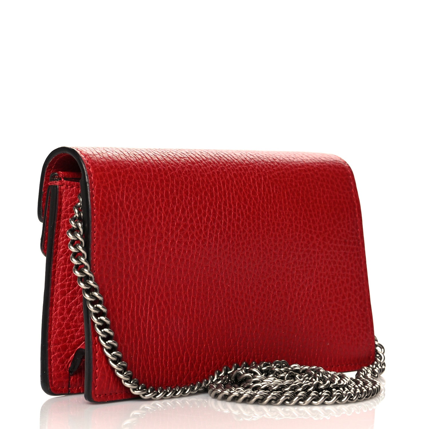 Gucci Calfskin Super Mini Dionysus Shoulder Bag Hibiscus Red 3 of 10