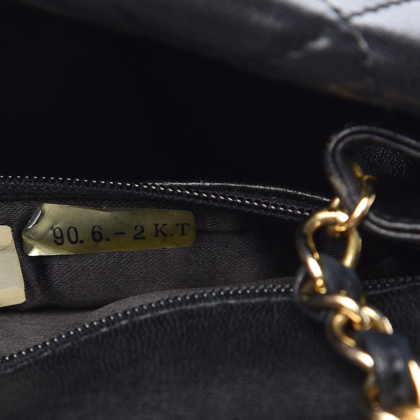 Lambskin Quilted Mini Diagonal Square Flap Black