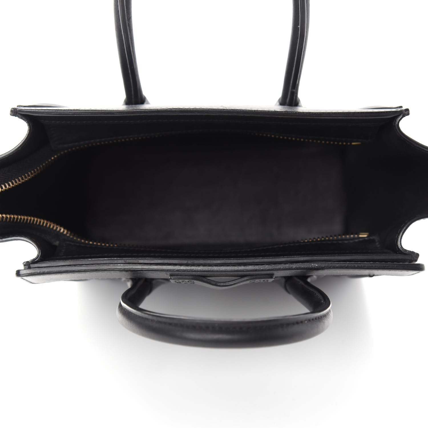 Celine Smooth Calfskin Nano Luggage Black 4 of 9