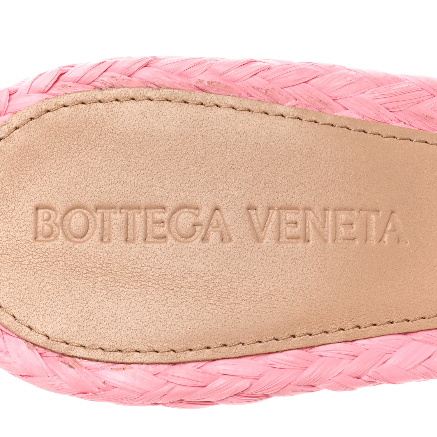 Bottega Veneta Raffia Twisted Intrecciato Stretch Mule Sandals 37 Blossom 7 of 10