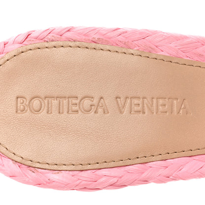 Bottega Veneta Raffia Twisted Intrecciato Stretch Mule Sandals 37 Blossom 7 of 10