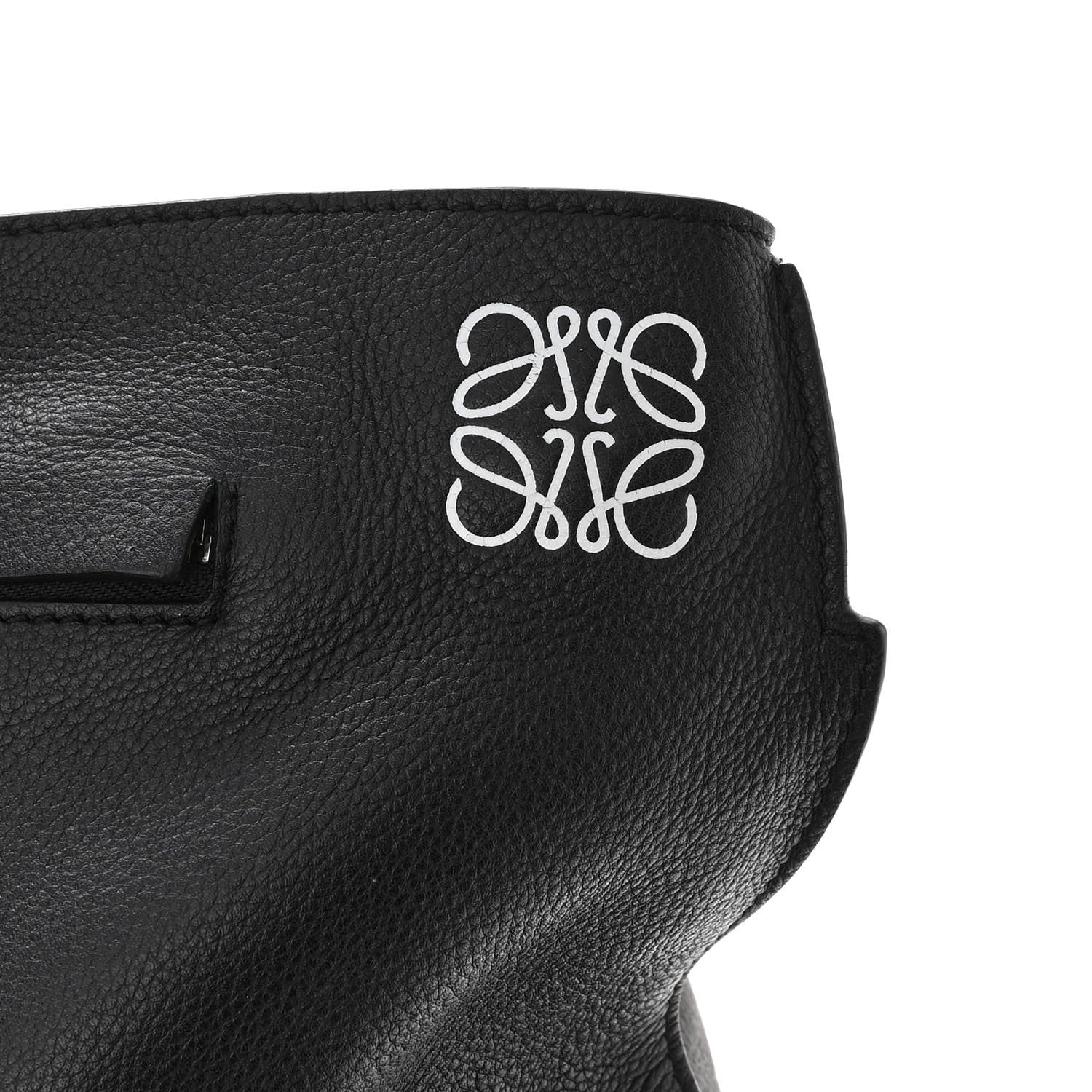 Loewe Grained Calfskin Sling Hobo Black 7 of 10