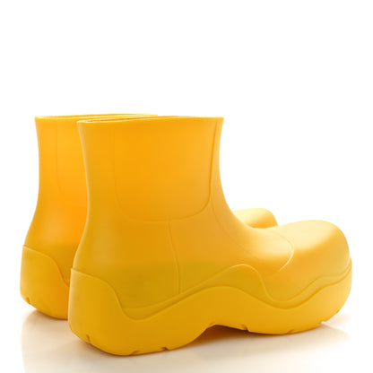 Bottega Veneta Rubber Puddle Ankle Boots 38 Egg Yolk 3 of 12