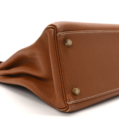 Hermes Togo Kelly Retourne 32 Gold 9 of 13