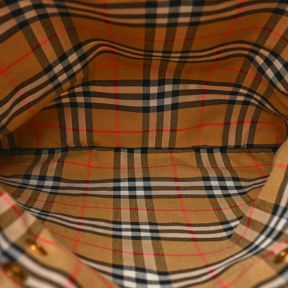 Burberry Vintage Rainbow Check Shopper Tote White 5 of 13