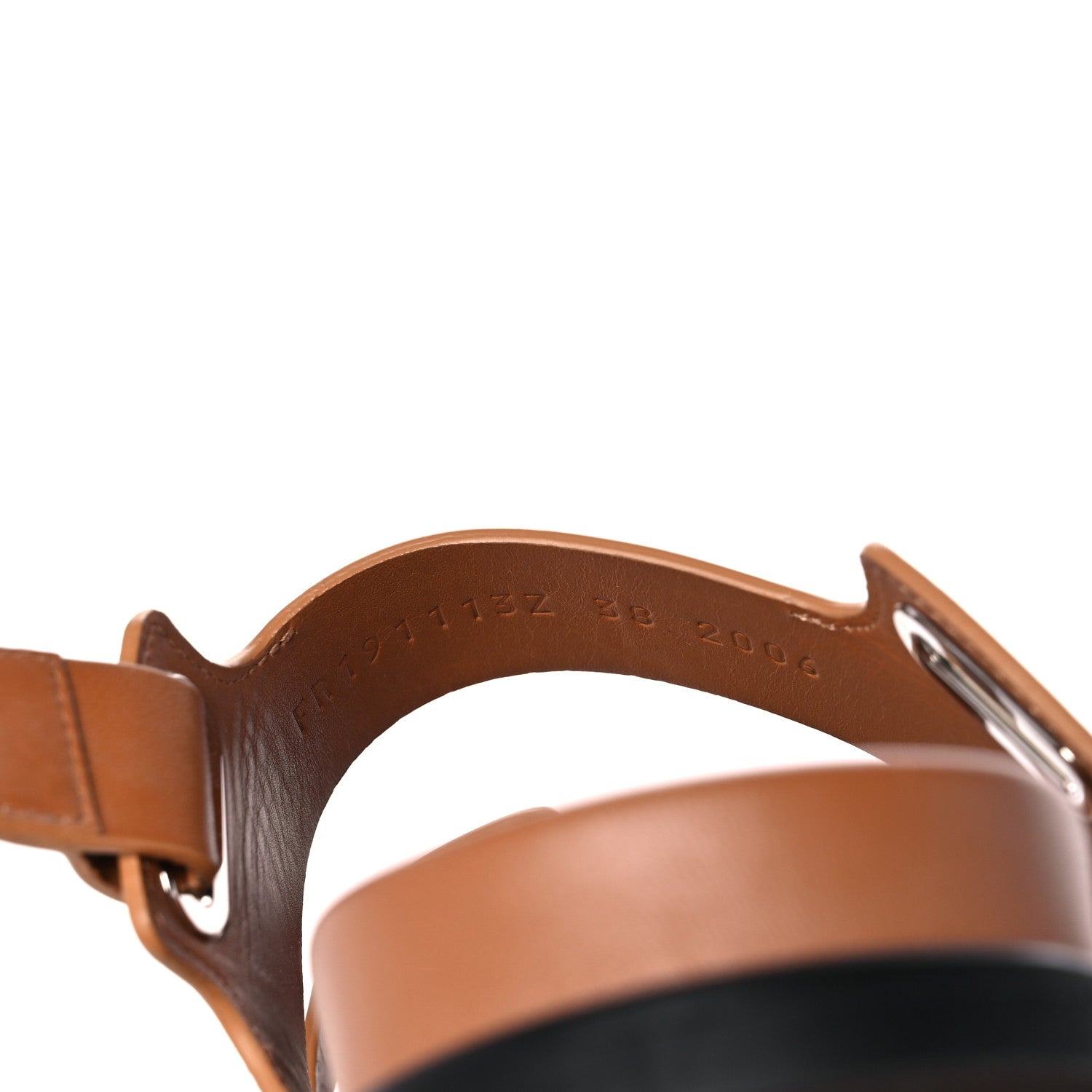 Hermes Calfskin Womens Takara Sandals 38 Gold 8 of 13