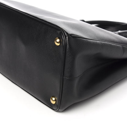 Prada Saffiano Medium Galleria Double Zip Tote Black 12 of 12