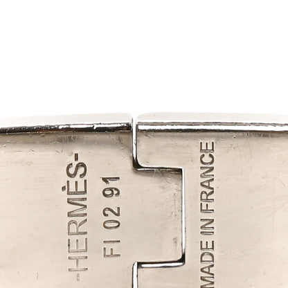 Hermes Matte Enamel Narrow Clic Clac HH Bracelet T4 Black 4 of 5